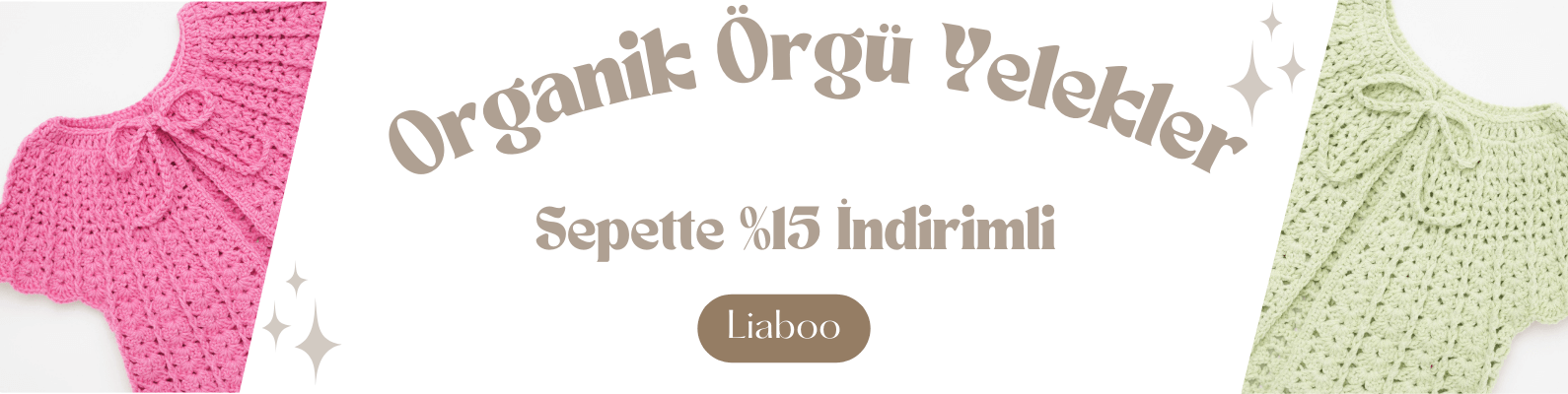 organik örgü bebek yelekleri