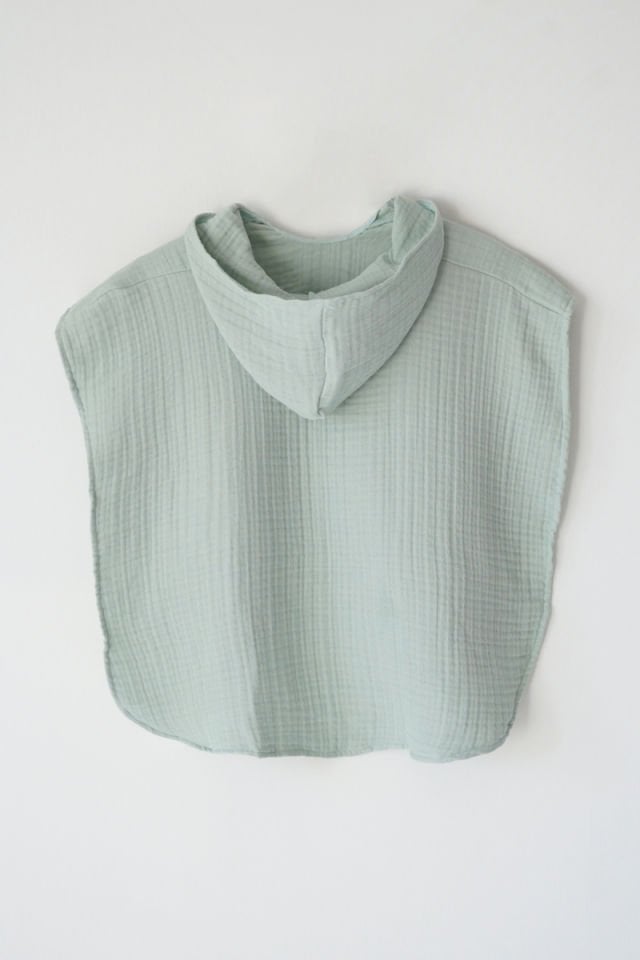 Organik 4 Katlı Müslin Panço Mint