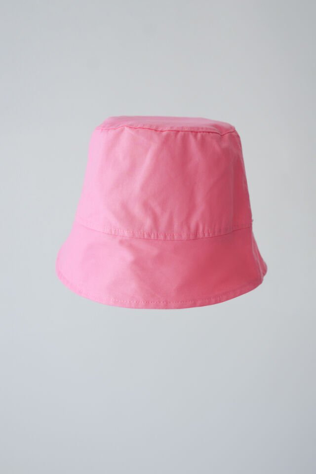 Poplin Bucket Şapka Pembe