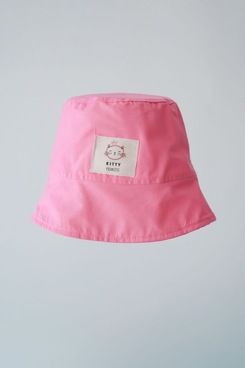 Poplin Bucket Şapka Pembe