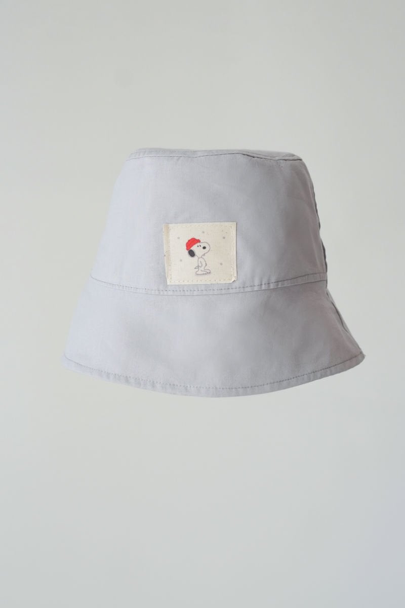 Poplin Bucket Şapka Gri