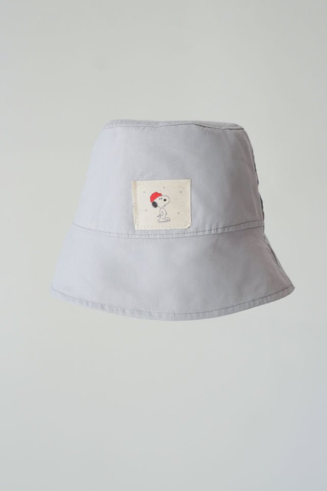 Poplin Bucket Şapka Gri