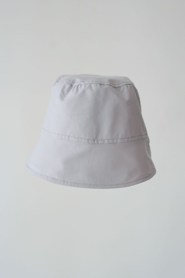 Poplin Bucket Şapka Gri