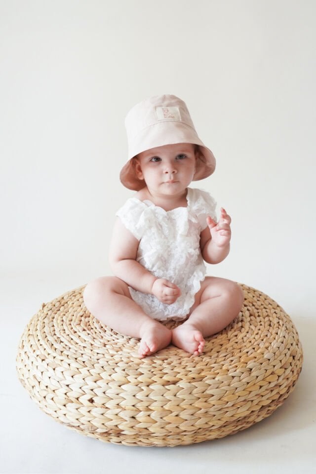 Poplin Bucket Şapka Bej