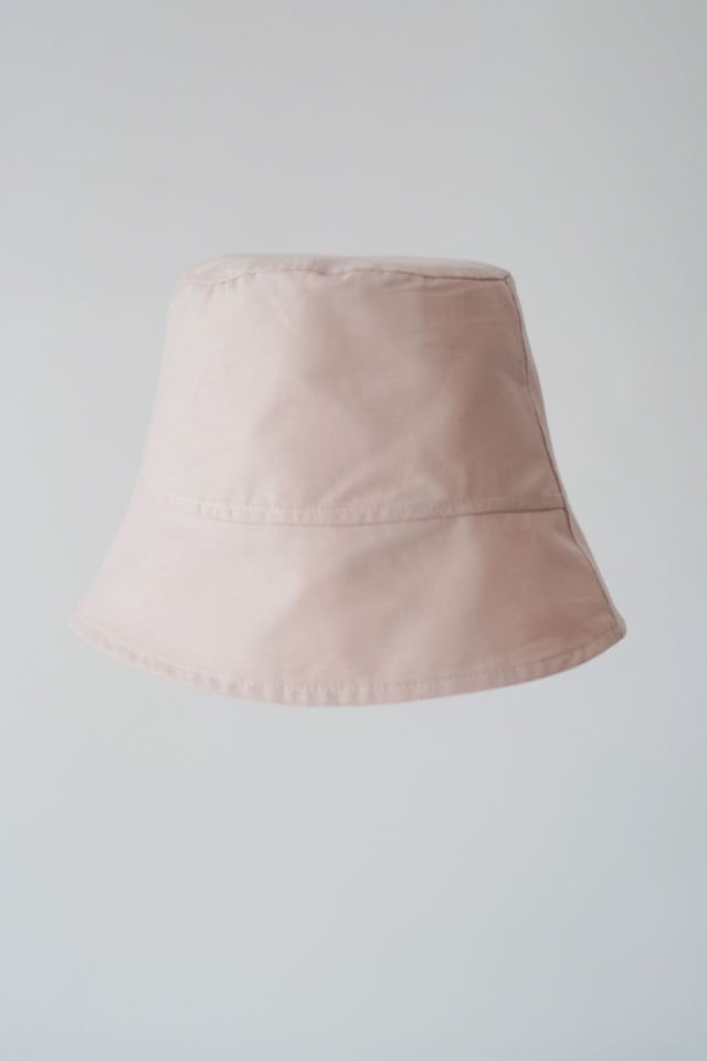 Poplin Bucket Şapka Nakışlı Bej