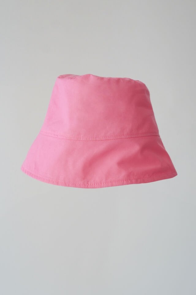 Poplin Bucket Şapka Nakışlı Pembe