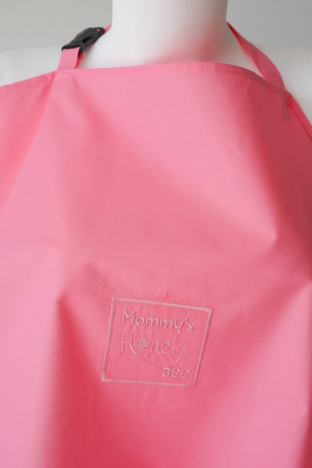 Emzirme Önlüğü Nakışlı Pembe