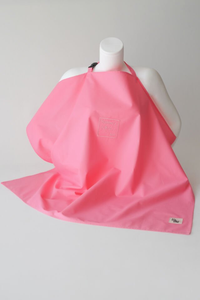 Emzirme Önlüğü Nakışlı Pembe