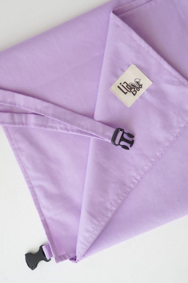 Emzirme Önlüğü Nakışlı Lila