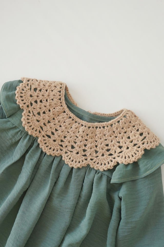 Cappucino Vintage Örgü Yakalık