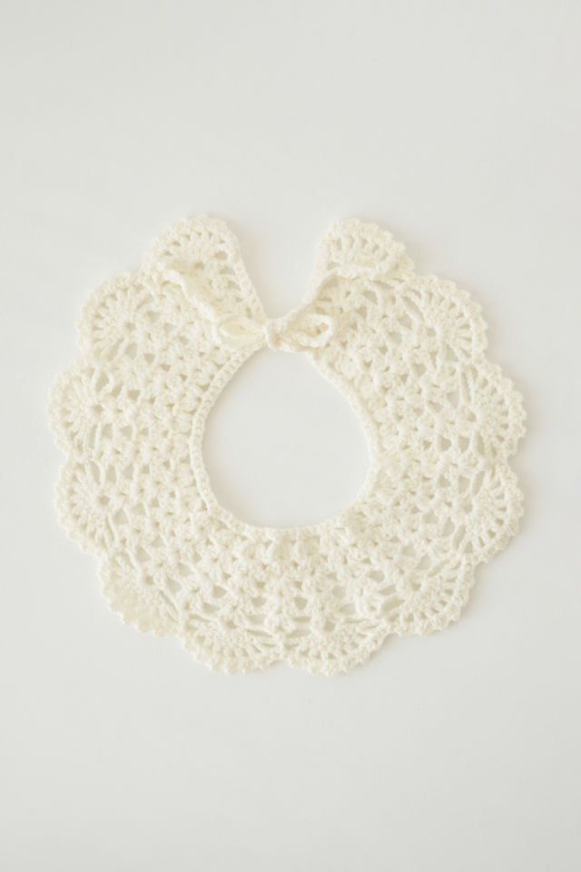 Ekru Vintage Örgü Yakalık