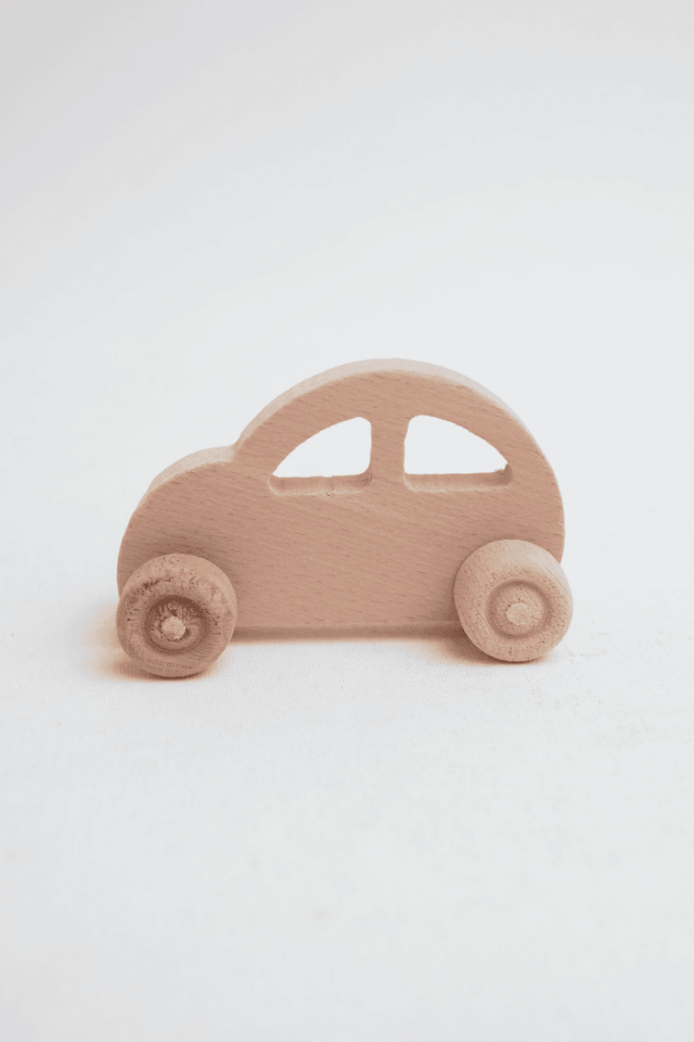 Doğal Ahşap Araba Oyuncak 2