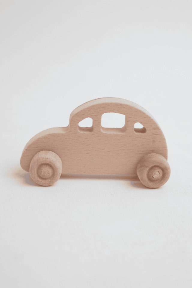 Doğal Ahşap Araba Oyuncak 3
