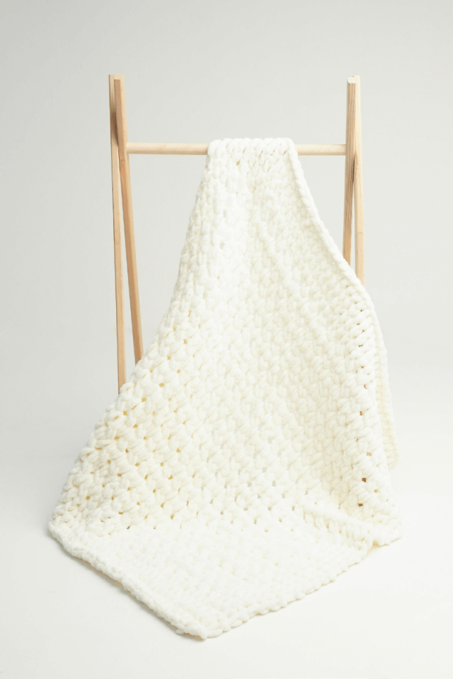 Puffy Bebek Battaniyesi Beyaz