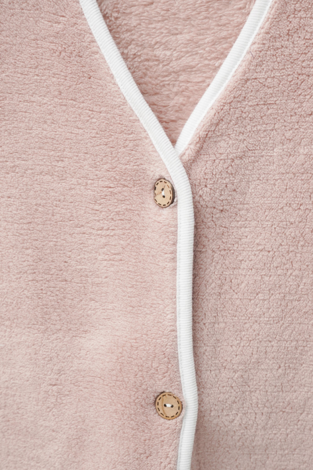 Wellsoft Peluş Bebek-Çocuk Yelek Kahverengi